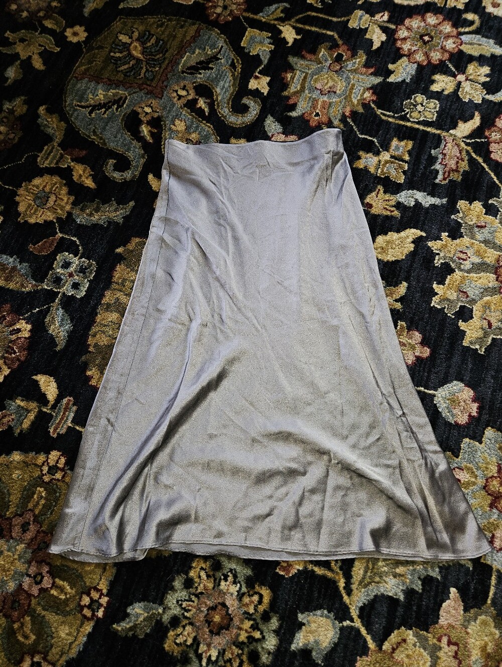 Quince Silk Grey Skirt
